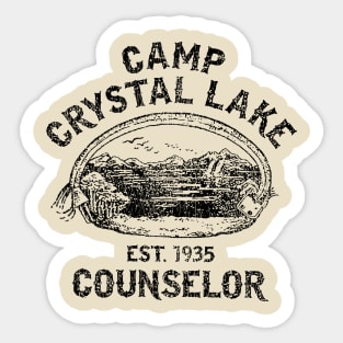 Camp Crystal Lake Vintage Sticker